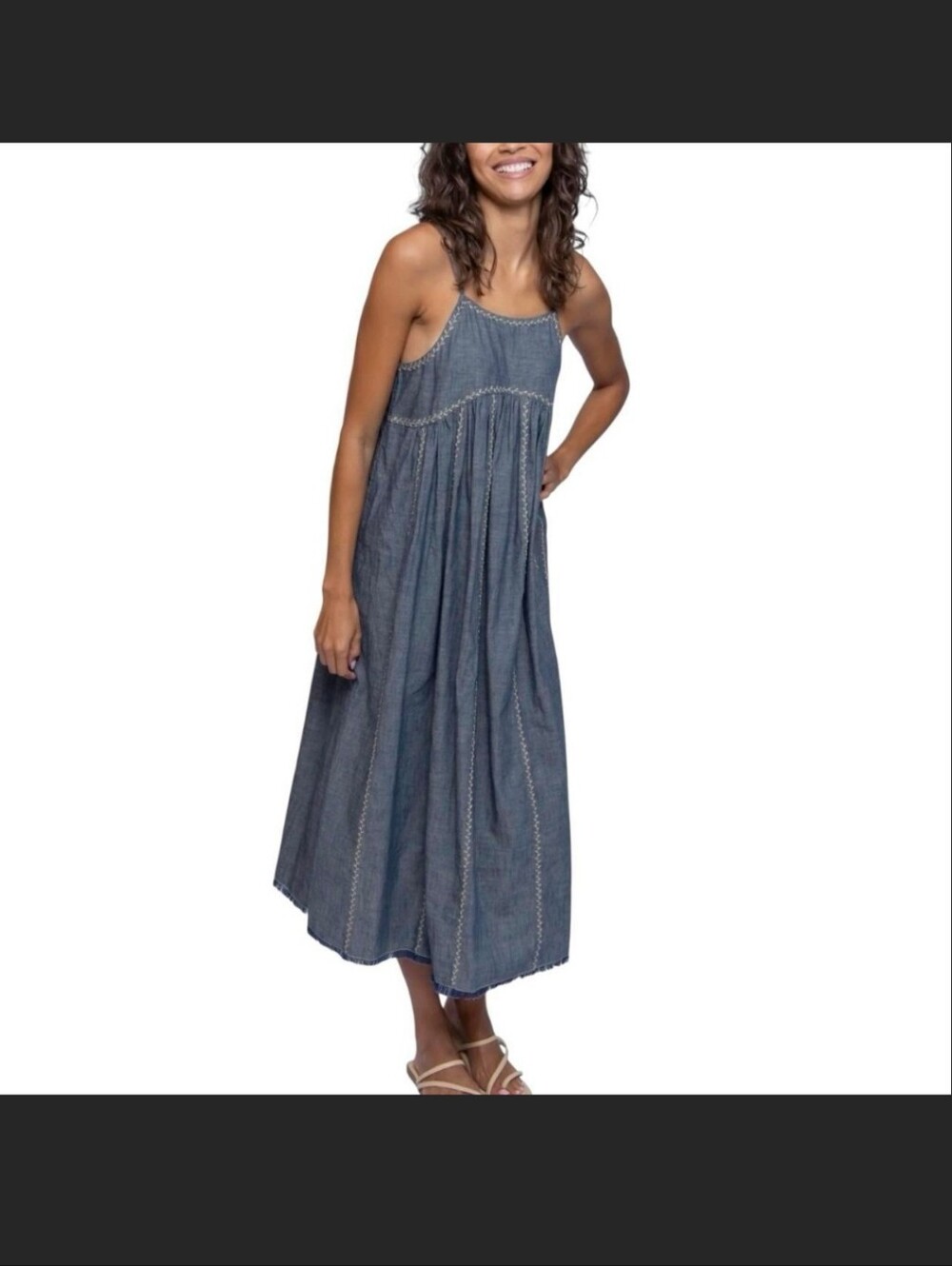 Natural Life Denim Maxi Dress